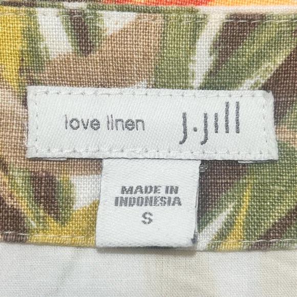 J. Jill Green and Orange V-Neck Sleeveless Mini Sundress - Picture 2 of 12